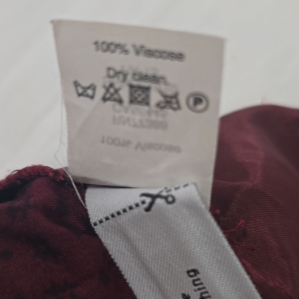 Madewell Tompkins Hashtag Jumpsuit Maroon/ burgundy S - Picture 10 of 10